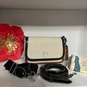 Tory Burch Thea color canvas color block